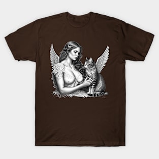 ANGEL WITH WINGS DESIGN T-Shirt